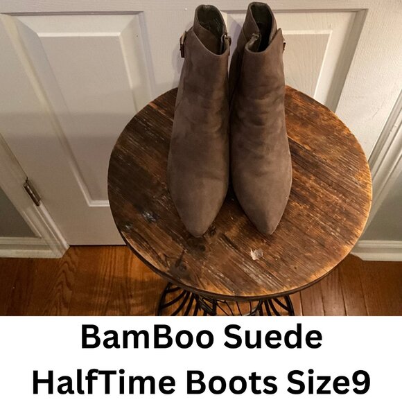 BamBoo  Suede HalfTime Boots Size 9 - Picture 1 of 3